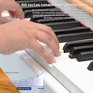 Piano Teclado Electrico 88 Teclas Digital 15v 3a 900 Ritmos