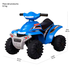 Cuatrimoto Montable Eléctrica 6v Moto Niño Musical Luz