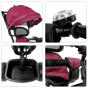 Triciclo Bicicleta Carriola Bebes 2-6 Años Paseo