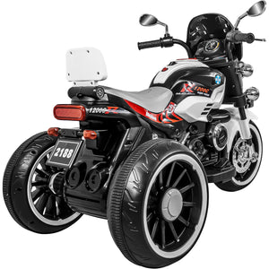 Moto Eléctrica Blanca Montable Para Niños De 2 A 5 Años Blanca