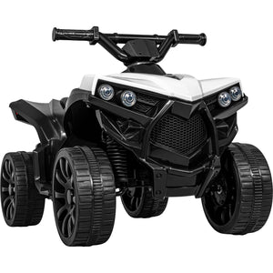 Montable Cuatrimoto Mini Electrica Infantil 25w 3 Km/h 6v Blanca