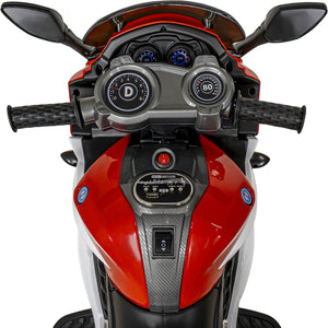 Motocicleta Montable Electrica Deportiva Niño Luces Musica Color Rojo