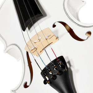 Violí­n Acústico 4/4 Incluye Arco, Brea y Estuche Color Blanco