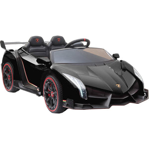 Carro Eléctrico Montable Lamborghini Negro Usb Mp3 12v