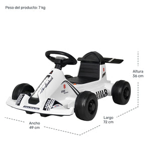 Go Kart Eléctrico 12v F1 Niño Música Mp3 Usb Luz