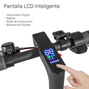 Scooter Electrico Monopatin Plegable 32km Luz Led 350w	Negro E-be