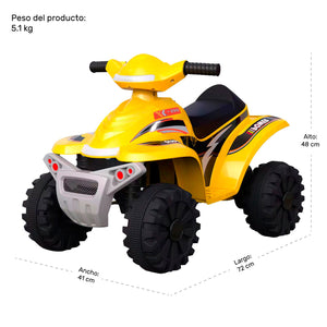 Cuatrimoto Montable Eléctrica 6v Moto Niño Musical Luz