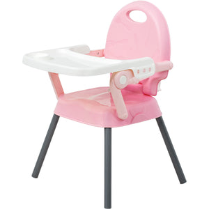 Silla Periquera Alta Bebe Plegable 3 En 1 Bandeja Ajustable