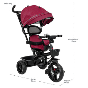 Triciclo Bicicleta Carriola Bebes 2-6 Años Paseo