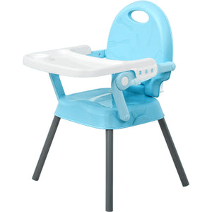 Silla Periquera Alta Bebe 3 En 1 Plegable Bandeja Ajustable