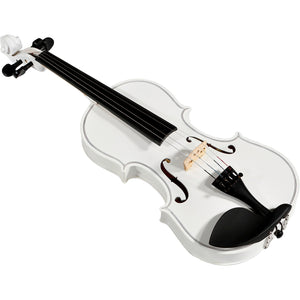Violí­n Acústico 4/4 Incluye Arco, Brea y Estuche Color Blanco