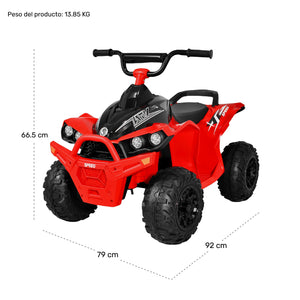 Montable Cuatrimoto Electrica 2 Velocidades 4.3 Km/h 12v