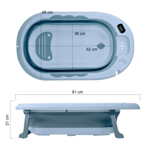 Bañera Bebe Tina Pegable Portatil Viaje Cojin Termometro