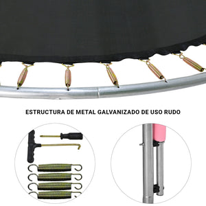 Trampolin Brincolin Tombling 10 Pies 3mts Rosa Red Seguridad