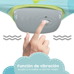 Bouncer Azul Silla Mecedora para bebe Vibradora Bebe Con Juguetes Portatil