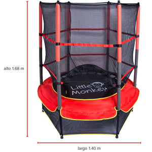Trampolin Brincolin Individual 1.4m (4.59 pies) para Niños Color Rojo