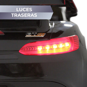 Montable Electrico Tipo Mercedes 12v con Control Remoto y Luces Negro