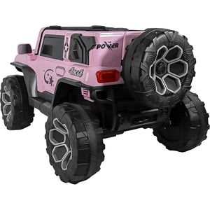 Carro Montable Electrico Control Remoto 4x4 Musica Bluetooth Color Rosa