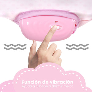Bouncer Rosa Flores Silla Mecedora para bebé Vibradora Bebe Con Juguetes Portatil