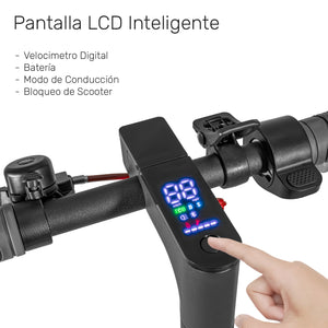Scooter Electrico Monopatin Plegable 32km Luz Led 350w E-be