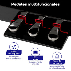 Piano Digital 88 Teclas Teclado Electrico 15v 3a 900 Ritmos