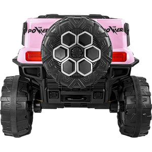 Carro Montable Electrico Control Remoto 4x4 Musica Bluetooth Color Rosa