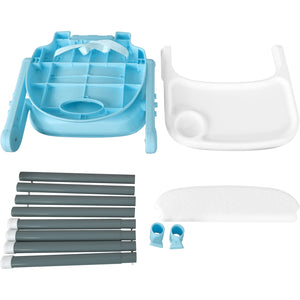 Silla Periquera Alta Bebe 3 En 1 Plegable Bandeja Ajustable