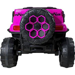 Carro Montable Electrico Control Remoto 4x4 Musica Bluetooth Fucsia