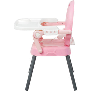 Silla Periquera Alta Bebe Plegable 3 En 1 Bandeja Ajustable