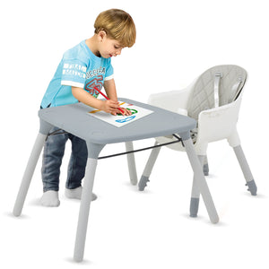 Silla Periquera Alta Bebe 4 En 1 Reforzada Mesa Actividades