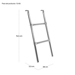 Escalera Trampolin Universal De 2 Pasos Peldaños Acero