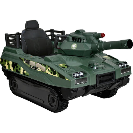 Montable Electrico Tanque De Guerra 12v 5 Km/h Color Verde