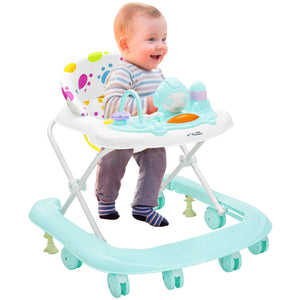 Andadera Bebe Sonidos Luces 4 Posiciones De Altura Color Azul