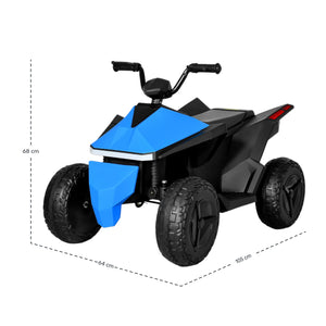 Cuatrimoto Tesla Electrica Montable Niños 12v 8 Km/h Color Azul