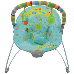 Bouncer Azul Silla Mecedora para bebe Vibradora Bebe Con Juguetes Portatil