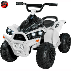 Montable Cuatrimoto Electrica 2 Velocidades 4.3 Km/h 12v Blanca