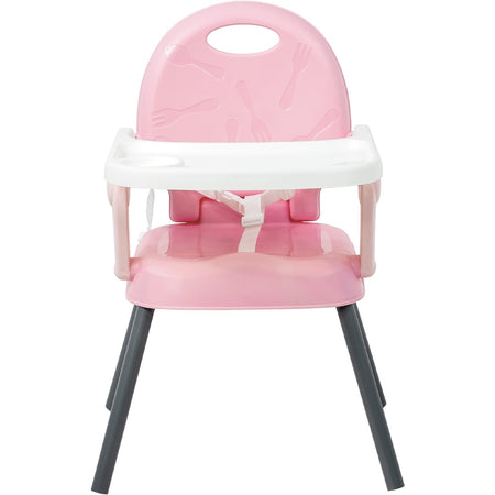 Silla Periquera Alta Bebe Plegable 3 En 1 Bandeja Ajustable