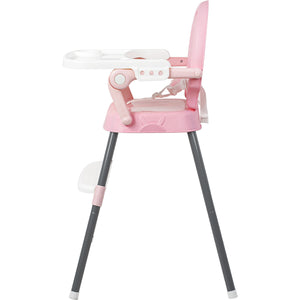 Silla Periquera Alta Bebe Plegable 3 En 1 Bandeja Ajustable