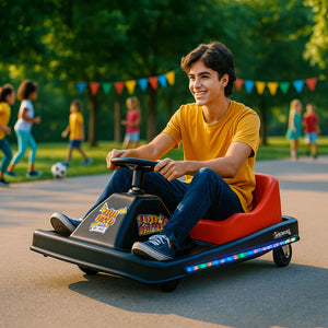 Go Kart Montable Electrico 360° Crazy Cart Drifter 36v Color Rojo