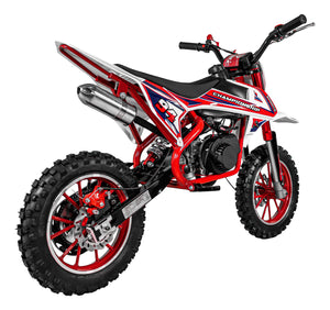 Moto Cross Pocket Montable Niños Motor Gasolina 45km/h Roja