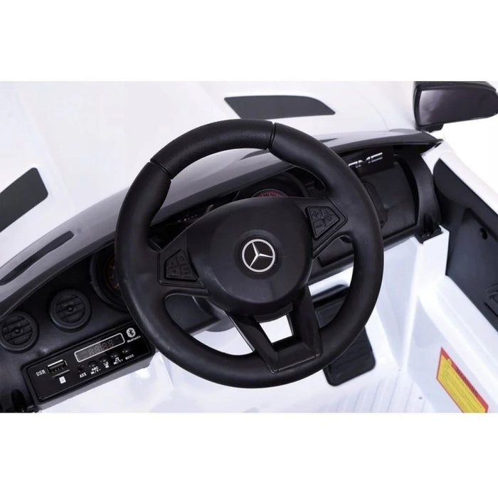 Montable Electrico Tipo Mercedes 12v con Control Remoto y Luces Blanco