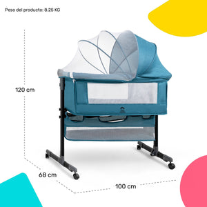 Cuna Cama Colecho Cambiador Bebe Mosquitero Ruedas 3 En 1
