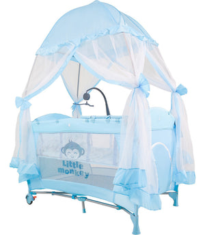 Corral Bebe Toldo Cuna Movil Musical Mosquitero Plegable