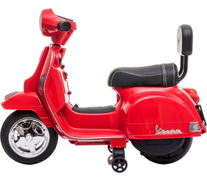 Moto Vespa Eléctrica Montable Niña Ajustable Clásica Rojo 6v