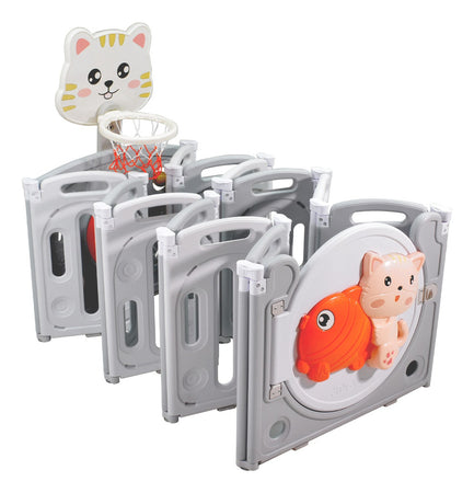 Corral Para Bebe Plegable Area De Juegos Baloncesto Infantil