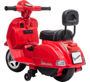 Moto Vespa Eléctrica Montable Niña Ajustable Clásica Rojo 6v