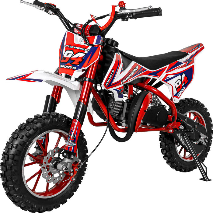 Moto Cross Pocket Montable Niños Motor Gasolina 45km/h Roja