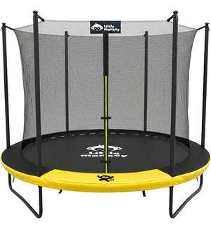 Trampolin Brincolin 12 Pies 3.7 M Uso Rudo 260kg Uso Rudo Negro Amarillo