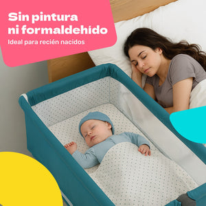 Cuna Cama Colecho Cambiador Bebe Mosquitero Ruedas 3 En 1