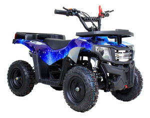 Mini Cuatrimoto Atv Niños Montable 49cc Motor Gasolina Azul